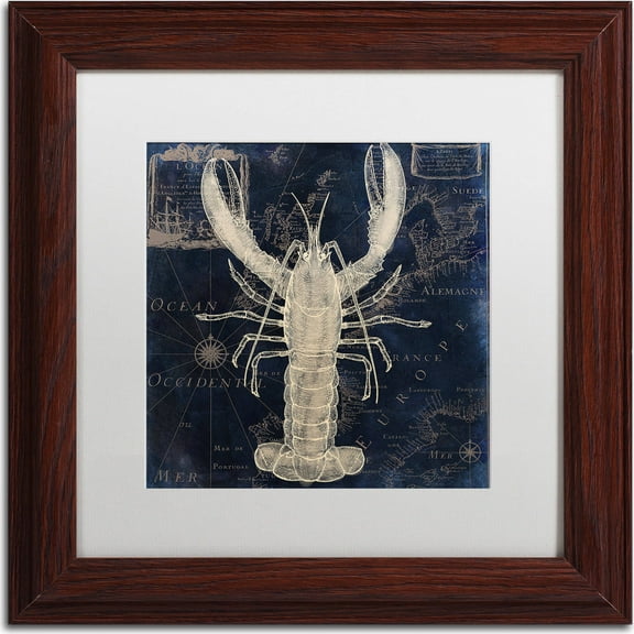 Trademark Fine Art "Maritime Blues II" Canvas Art by Color Bakery, White Matte, Wood Frame