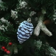 thumbnail image 6 of Painted Pinecones Christmas Decorations, Christmas Tree Ornaments, Pack Of 6 Multicolor Small Pinecone Pendants, Festive Holiday Decor, Natural Pinecone Shape, Easy To Hang and Display, 6 of 6