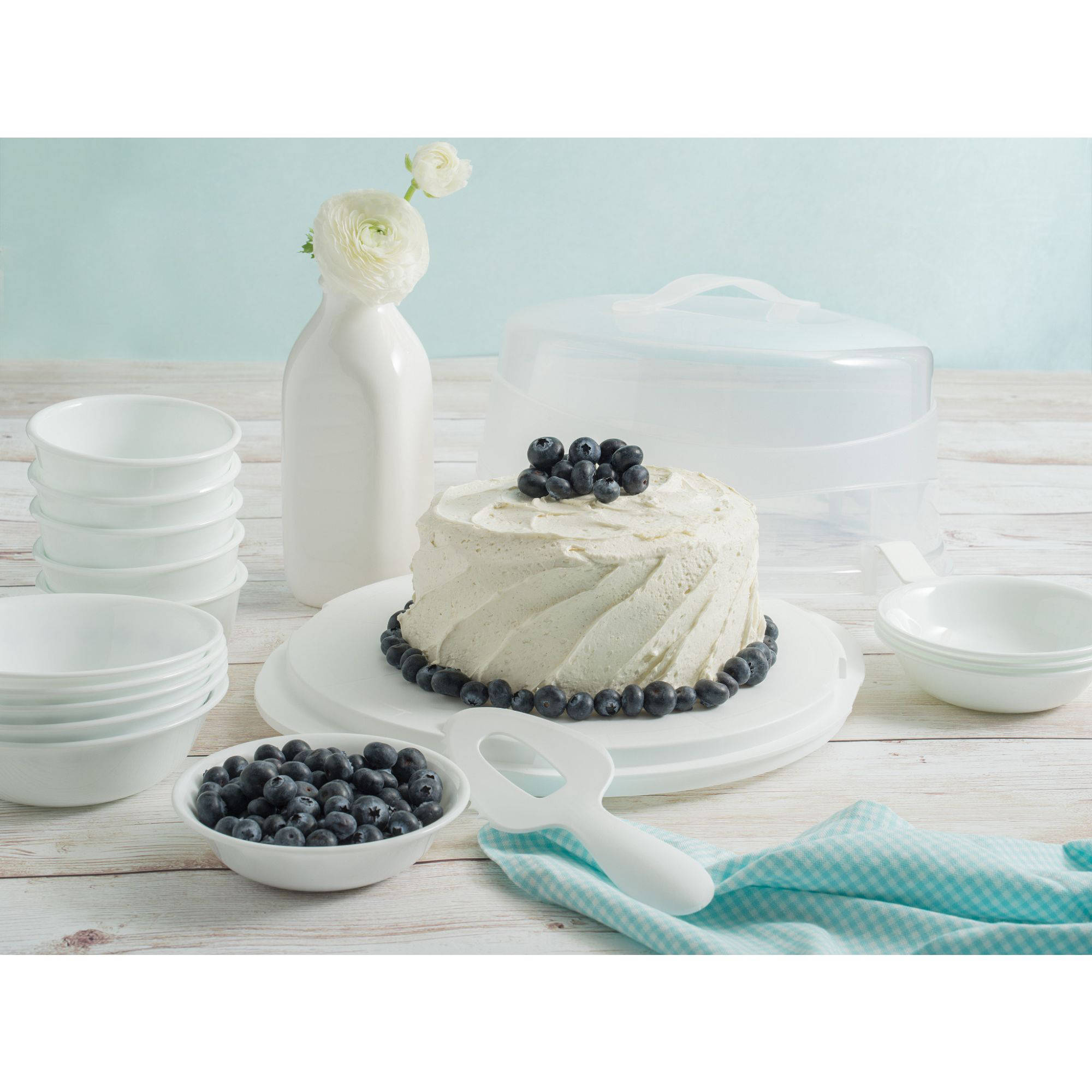 Snapware Airtight Cake Keeper Plastic White