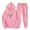 Pink, variant on ibuvkizy Fall Outfits for Women 2025!Outfits Men's and Women's Sports Tracksuits Long Sleeve Pullover Hoodies Sweatshirt Loose Coat and Sweatpants Fall Winter Suit Pink,S