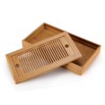 thumbnail image 4 of Moyic Bandeja de té de madera, desagüe de agua, forma rectangular, platillo de chino, cajón, accesorios de tablero de té, placa de superficie Teteras Moyic HA015966-00, 4 of 6