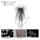 thumbnail image 1 of Nvzi Lazo para el pelo de novia, velo, lazo, clip, accesorios de decoración para despedida de soltera, regalo para la futura novia, despedida de soltera, blanco B, 1 of 2