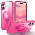 thumbnail image 1 of Magnetic for iPhone 17 Case [Compatible with Mag-safe] with Stand, [Military Grade Drop Protection] Shockproof Translucent Back Slim Protective, 1 of 10