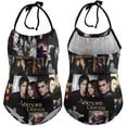 thumbnail image 6 of The Vampire Diaries Characters Children's One-piece Swimwear Halterneck Swimsuit Summer Beach Girl's Bathing Suits Breathable Beachwear, 6 of 7
