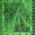 thumbnail image 1 of Ahgly Company Indoor Square Oriental Green Industrial Area Rugs, 6' Square, 1 of 4