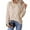 Beige, variant on Women's Fashion Casual Loose Long Sleeve Round Neck Diamond Pullover Sweater, Knitted Top with Pattern Design for Chic and Comfortable Wear,Beige M