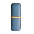 thumbnail image 1 of contenedor de dientes portátil, para almacenamiento de pasta de dientes, estuche para cepillos de dientes y transportador para camping, escuela, negocios, viajes, baño, 1 of 4