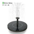 thumbnail image 4 of Bird Bath Fountain Solar Powered Water Pump Floating Outdoor Pond Garden Pool, 4 of 12