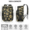 thumbnail image 6 of Boho Sunflower Backpack Cooler with Butterflies, Leakproof Waterproof Floral Lunch Bag for Office, Beach Days, Picnic, Camping, Hiking, 6 of 6