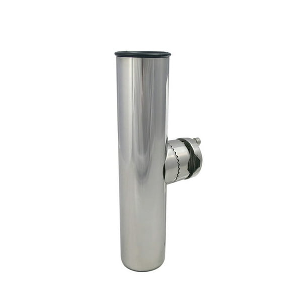 White Water 53301SS Stainless Steel Clamp-On Rod Holder, Straight