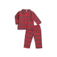thumbnail image 2 of Fortune Pyjama à Carreaux pour Fille Garçon, Chemise à Col à Revers à Manches Longues + Pantalon Long Pyjama d'Automne, 2 of 9