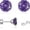 Silver-02, variant on Zircon Flat Back Screw Hypoallergenic Surgical Steel Stud Earrings
