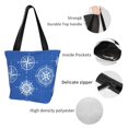 thumbnail image 3 of KLL Tote Bag for Women Compass Print Shopping Grocery Reusable Bags for Office School Shopping Travel, 3 of 6