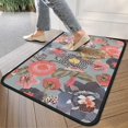 thumbnail image 4 of Pioneer Flower Floral Print Pattern Door Rugs,Washable Non Slip Door Mats Indoor,Decorative Door Mats,Entry Mat Indoor for Entrance,Bedroom,Kitchen,Bathroom,30"x17", 4 of 6