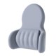 thumbnail image 5 of Almohada de soporte lumbar para el cojín de espuma de memoria del automóvil almohada de soporte de cintura ergonómica suave acolchada para viajar para Gris, 5 of 8