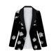 thumbnail image 2 of Gibobby Blazer de mujer elegante chamarra ligera para mujer con manga larga chaquetas de negocios(C,G), 2 of 5