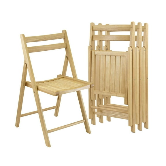 Robin 4-PC Folding Chair Set Natural