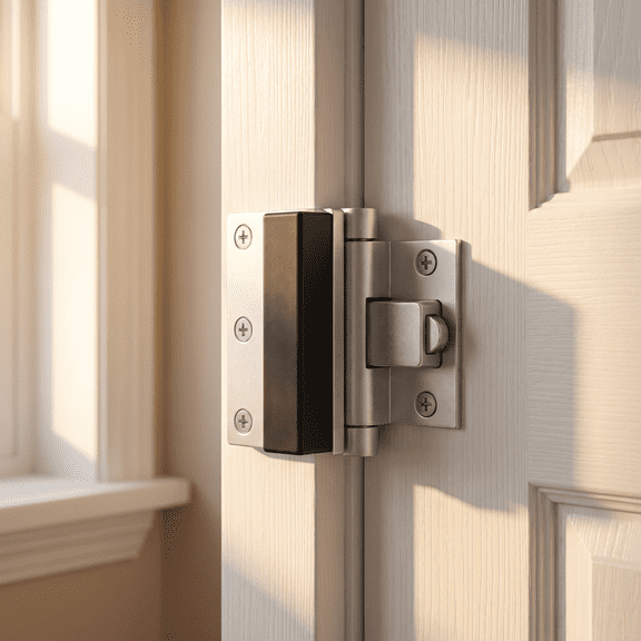 Door Security Lock 800 lbs, Childproof Flip Latch for Inward Swing Doors 1PC