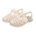 thumbnail image 1 of LoyisViDion Toddler Shoes Clearance Children Sandals Shoes Girls Boys Soft Princess Shoes Candy Jelly Beach Roman Slippers White 2-2.5 Years, 1 of 8