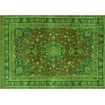 thumbnail image 1 of Ahgly Company Indoor Rectangle Medallion Green Traditional Area Rugs, 8' x 10', 1 of 1