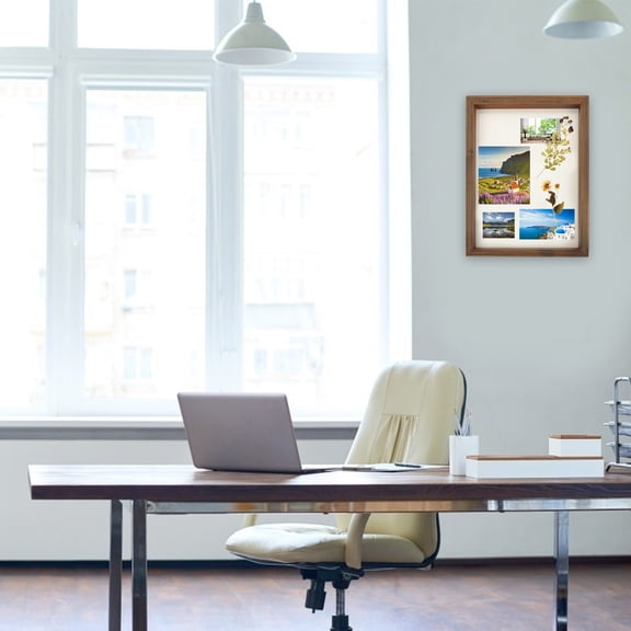 NUOLUX Coffee Shadow Box Frame Display Case for Decor with Quality Craft and Smooth Surface