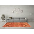thumbnail image 3 of Ahgly Company Indoor Square Persian Orange Traditional Area Rugs, 5' Square, 3 of 4
