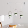 thumbnail image 1 of Plantadores de pared colgantes Estante de planta de ventana Diseño simple Decoración decorativa de plantas decoración de jardín para salas de estar Blanco, 1 of 8