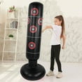 thumbnail image 4 of Colonne de Boxe Entraînement Physique pour Adultes et Enfants, Sacs de Sable Gonflables Flexibles et Doux 155cm, 4 of 9