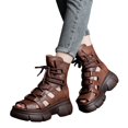 thumbnail image 3 of asddcavvf Spring New Hollow Out Roman Sandals Thick Sole Versatile Fish Mouth Sandals For Women, 3 of 9