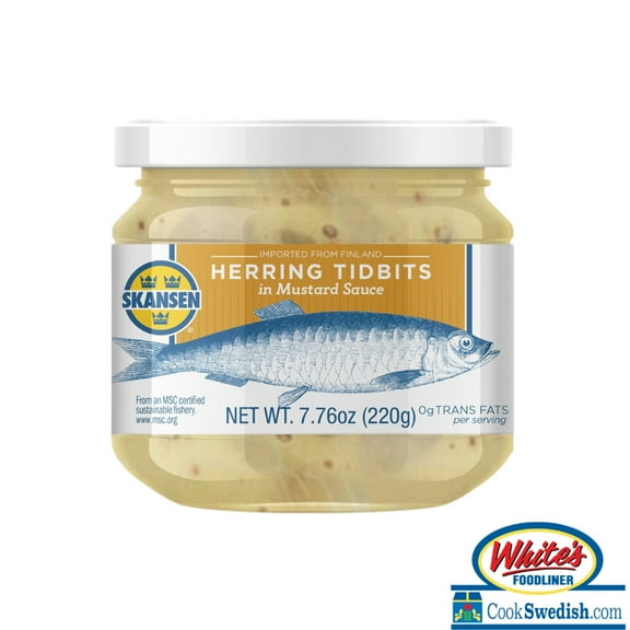 Skansen Mustard Herring Jar - 7.76oz.