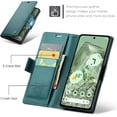 thumbnail image 2 of Flip Wallet Case for Google Pixel 8a, with RFID Blocking Credit Card Slot Kickstand Magnetic Closure Protective Phone Cover Women Men for Google Pixel 8a (Green), 2 of 9