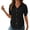 Black, variant on Women's Button Pocket Cardigan Tee,Soft Lightweight Solid Color Short Sleeve Open Front Top with Back Pleats,Casual Summer Shirt for Daily Wear Travel Black M