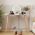 thumbnail image 5 of Andvari Dressing Table, Nordic, Mini Small space vanity with mirror, 40-inch desktop., 5 of 10