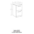 thumbnail image 2 of Sauder Affirm Engineered Wood 2-Drawer Mobile Filing Cabinet in Noble Elm/Brown, 2 of 6