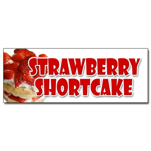12" Strawberry Shortcake Autocollant Pâtisserie Gâteau Biscuits Pâtisserie Pain Boulanger Entonnoir