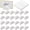 White, variant on Colingmill 24 Pcs Wooden Table Number Stands Wedding Table Name Holder Semicircular Design Place Card Holders with 24 Pcs Tented Cards for Retail Shop Wedding Party Events Decoration(Brown)