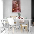 thumbnail image 2 of Mudket Cheetah on Pink Toilet Reading Newspaper Canvas Wall Art, Funny Bathroom Humor Wall Decor Pictures Waterproof Print for Bathroom Powder Room Home Decor , Framed Ready to Hang - 12"L x 8"W, 2 of 9