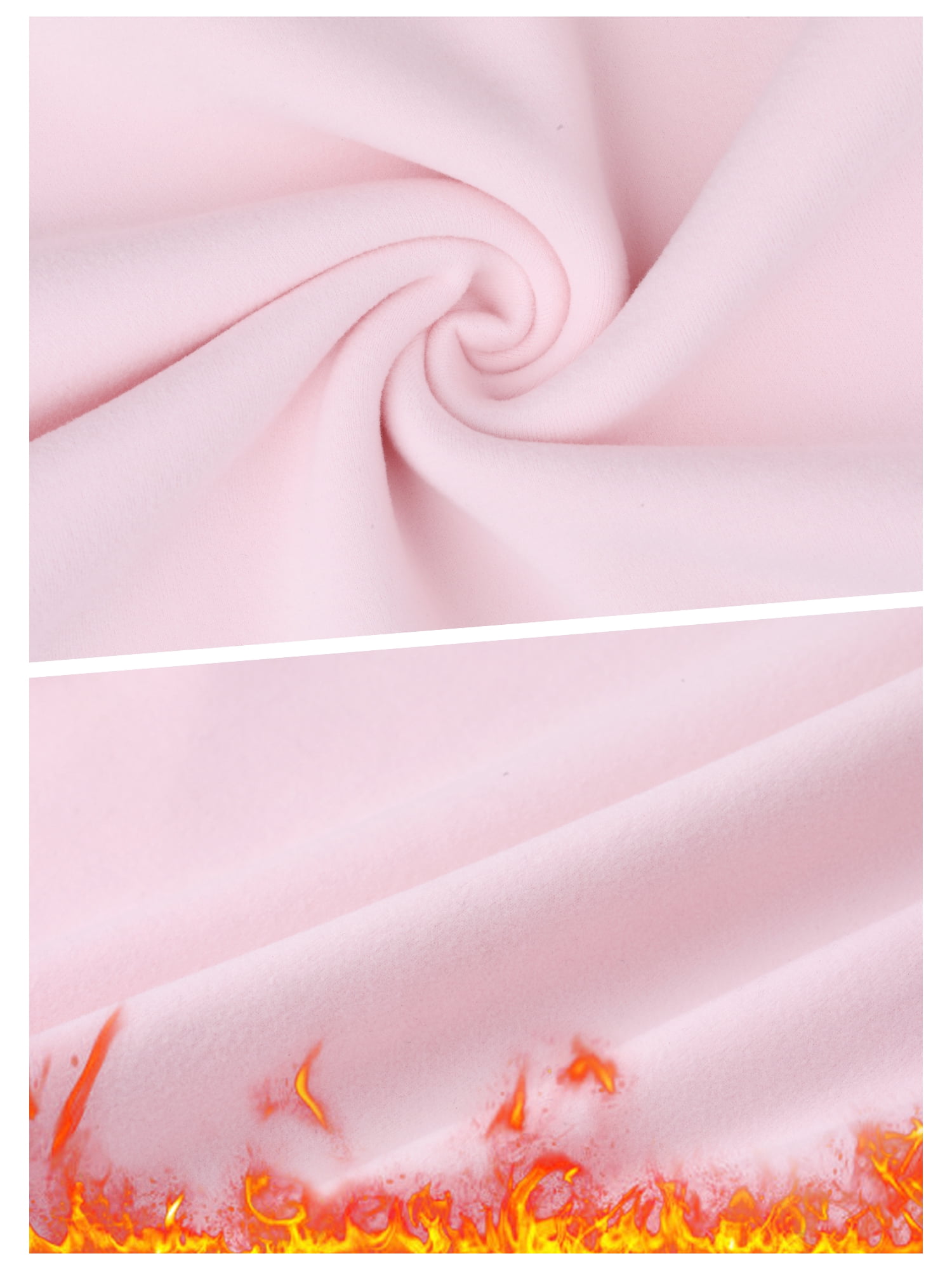DARING DIVA Women's Mock Turtle Long Sleeve Shirts Fall Winter Warm Top M Pink