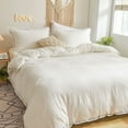 thumbnail image 6 of Move Over White Black Tassel Bedding Sets Twin Tassel Pattern Washed Microfiber Boho Tassle Duvet Cover Set No Filling, 6 of 9