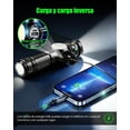 thumbnail image 5 of Linterna Led Recargable,1800 Lúmenes Linternas Led alta Potencia, 6800mAh Lampara de Mano, Entrada y Salida USB-C, Lampara Tactica Militar, 9 Modos de Luz para Camping/Emergencias, 5 of 5