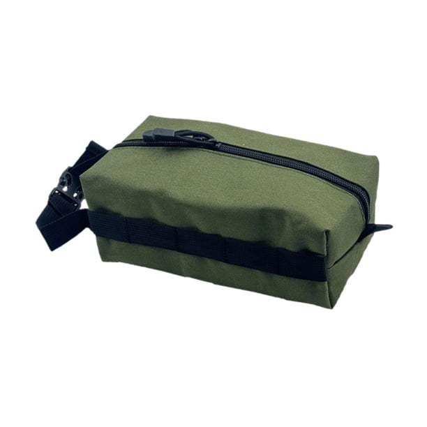 Caja de pañuelos húmedos para acampar al aire libre, caja de papel, dispensador de toallas de papel, contenedor, bolsa de almacenamiento de pañuelos, Verde oscuro
