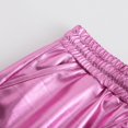 thumbnail image 6 of GYRATEDREAM Girls Metallic Dance Shorts for Athletic Sparkly Hot Pants for Girls 4-12 Years, 6 of 10