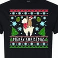 thumbnail image 4 of Inktastic Merry Christmas Sloth and Llama Ugly Sweater Style T-Shirt, 4 of 5