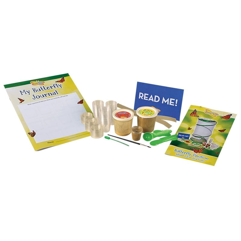 Insect Lore Butterfly School Kit Refill with 33 Live Caterpillars