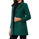 thumbnail image 4 of Abrigo de mujer Inspire Chic de longitud media, con cuello alto, de un solo botón, abrigo de invierno en verde hoja XL, 4 of 6