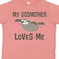 thumbnail image 4 of Inktastic My Godmother Loves Me Girls Sloth Girls Toddler T-Shirt, 4 of 5