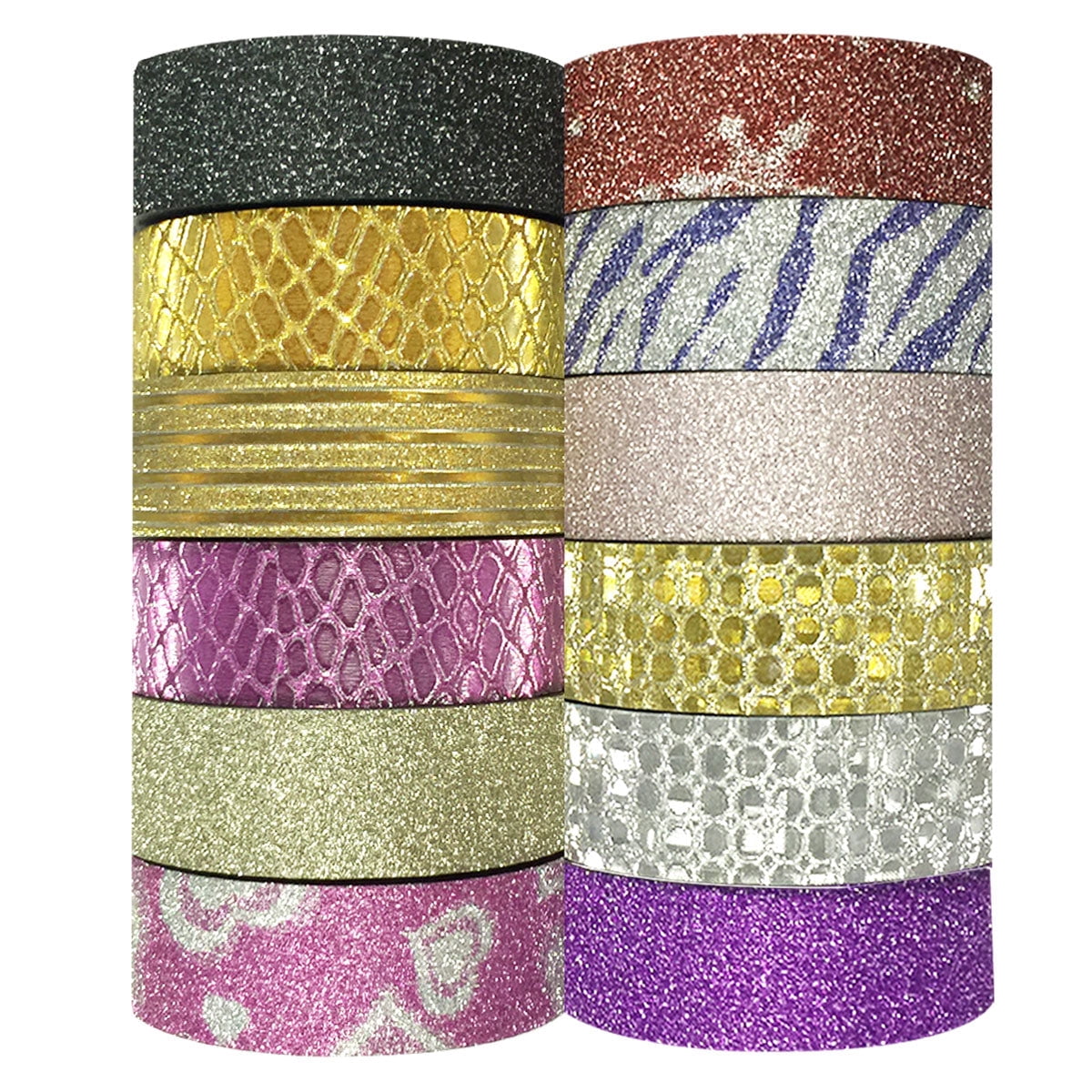 Wrapables Washi Tapes Decorative Masking Tapes, Set of 12, ADSET42
