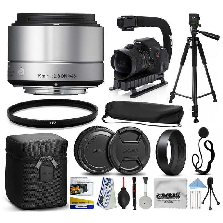 Sigma 19mm F2.8 DN Art Silver Lens for Sony E-Mount NEX (40S965) + 