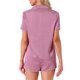 thumbnail image 3 of Conjuntos de pijama de satén para mujer INSPIRE CHIC, ropa de noche, camisetas con pantalones cortos, conjuntos de lounge en rosa pálido, 3 of 6