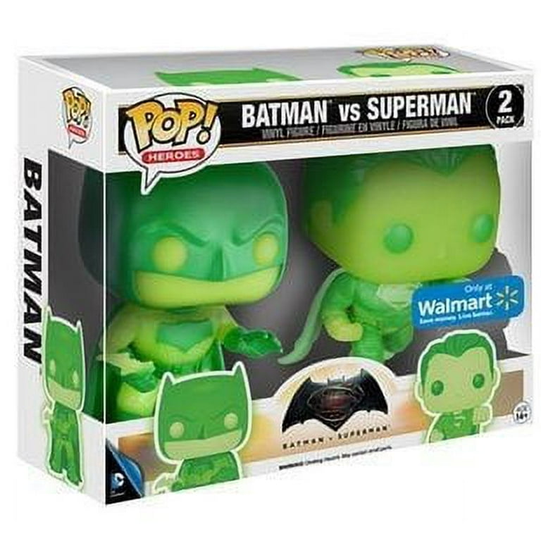 Funko Pop! Batman Vs Superman 2 Pack GITD Exclusive 